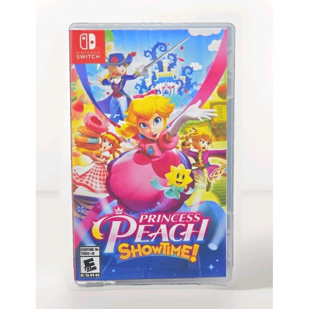 Princess Peach Showtime Nintendo Switch Game Cartridge Repro Cover Case Artwork